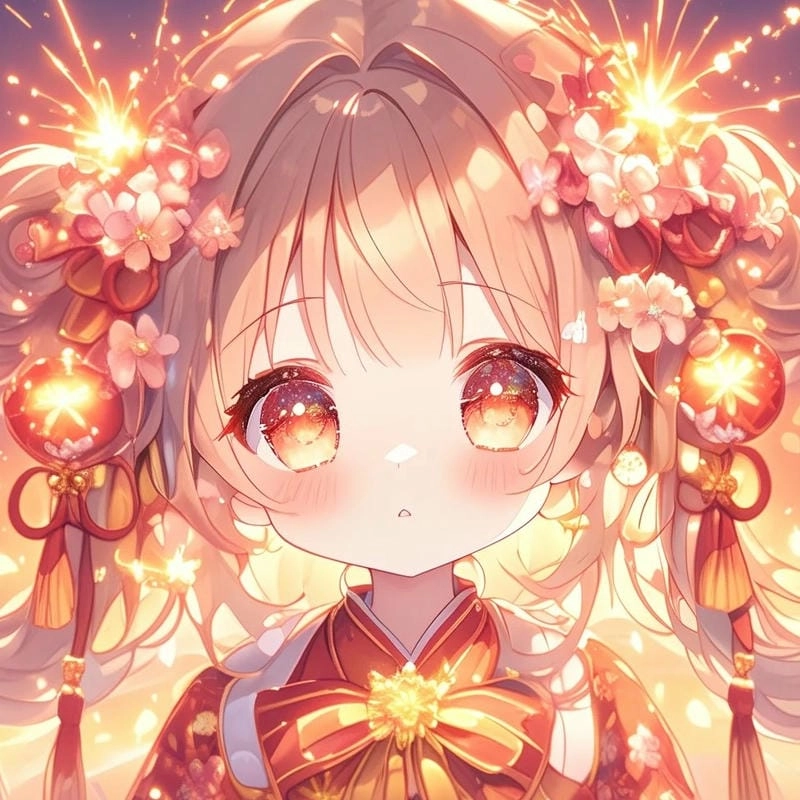 Avatar Tết anime mang phong cách độc đáo