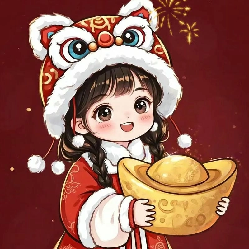 Avatar Tết cute mang đến sự ấm áp