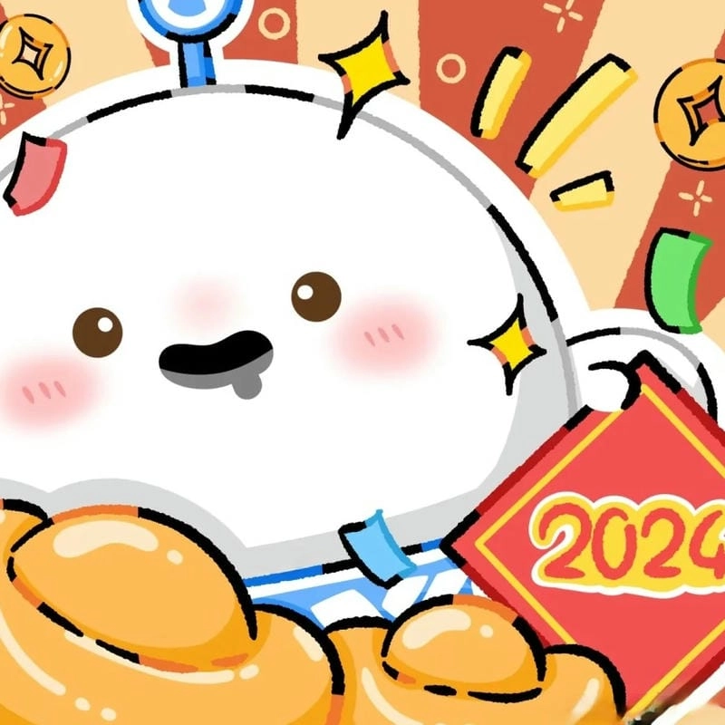 Avatar Tết cute ngập tràn niềm vui