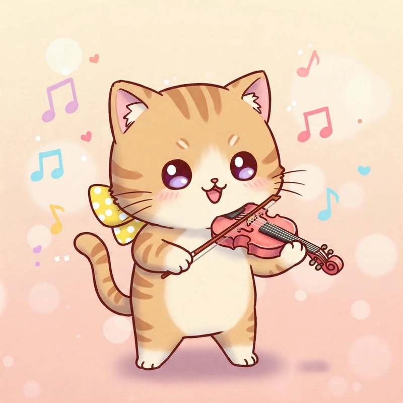 Ảnh mèo chibi anime dễ thương