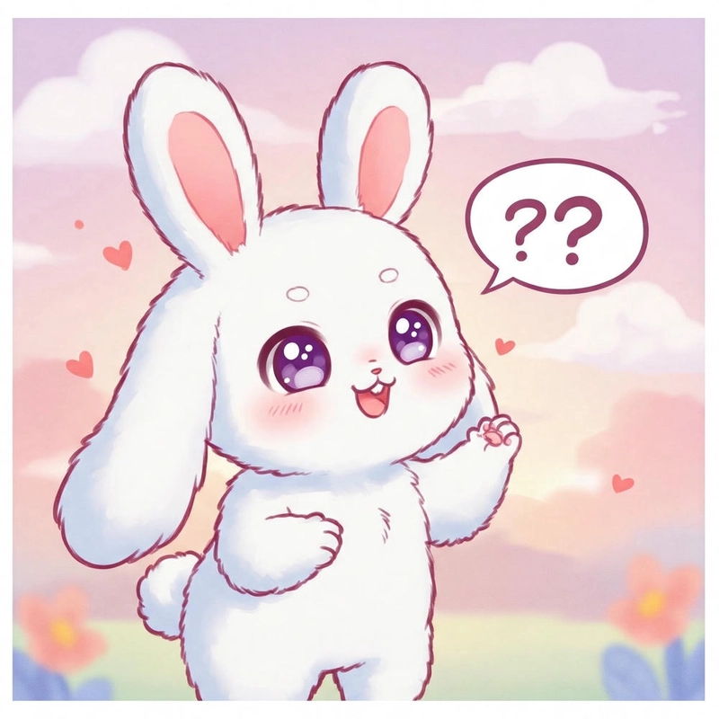 Thỏ cute chibi hình ảnh