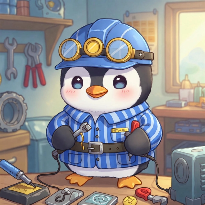 Chim cánh cụt hoạt hình chibi