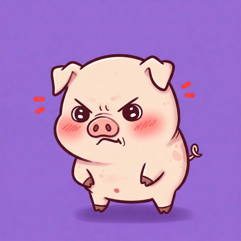Hình ảnh lợn chibi cute