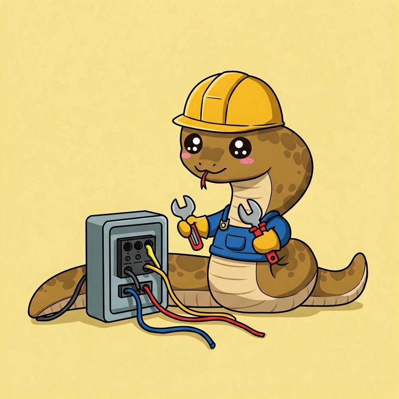 Hình con rắn chibi đáng yêu
