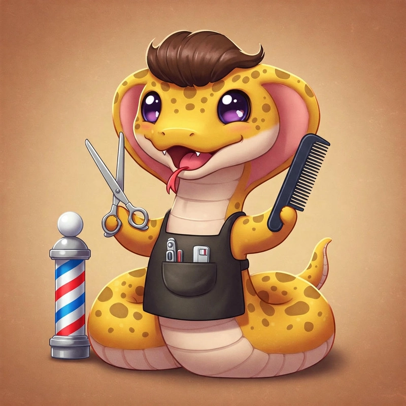 Rắn chibi cute cực đẹp