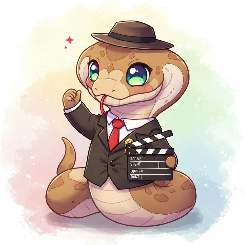 hình con rắn chibi đáng yêu