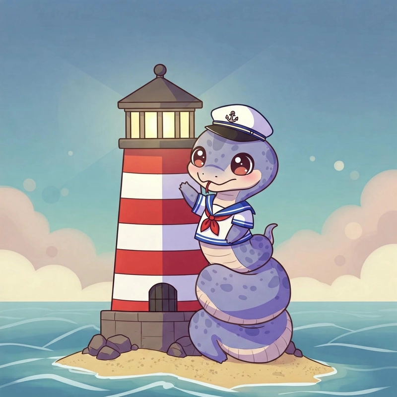 rắn chibi ngộ nghĩnh