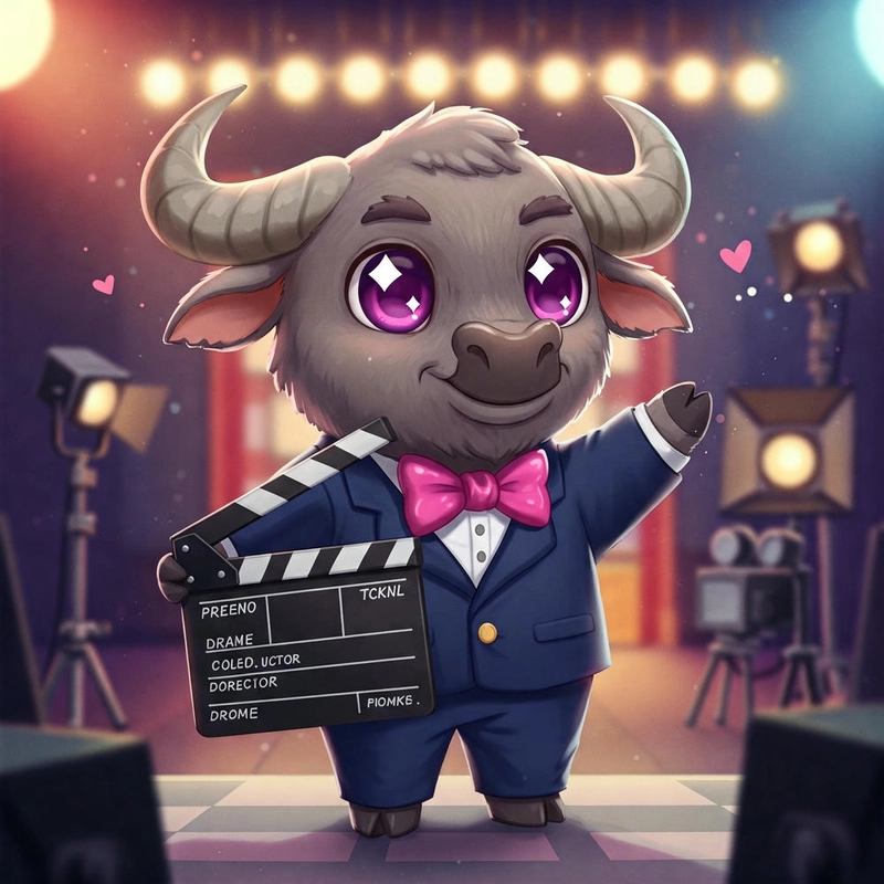 Con trâu chibi ngộ nghĩnh