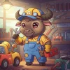 Tổng hợp 161+ ảnh con trâu chibi dễ thương siêu đáng yêu