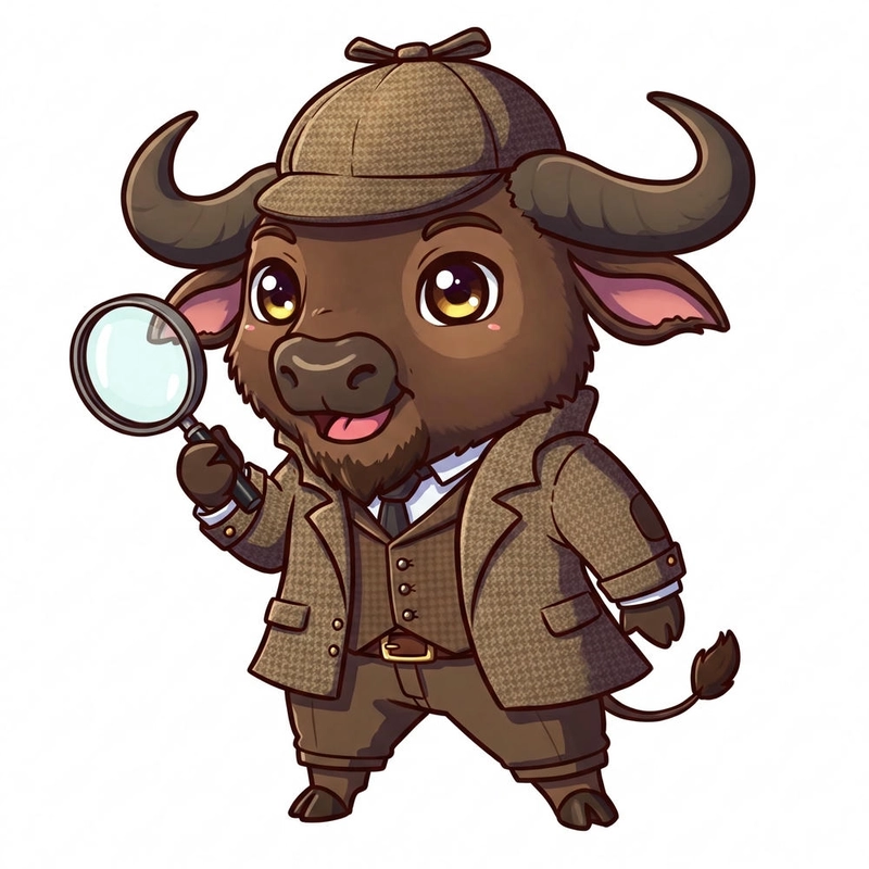 Trâu chibi đáng yêu