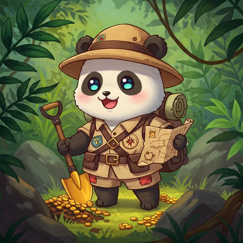 Hình ảnh gấu trúc cute chibi