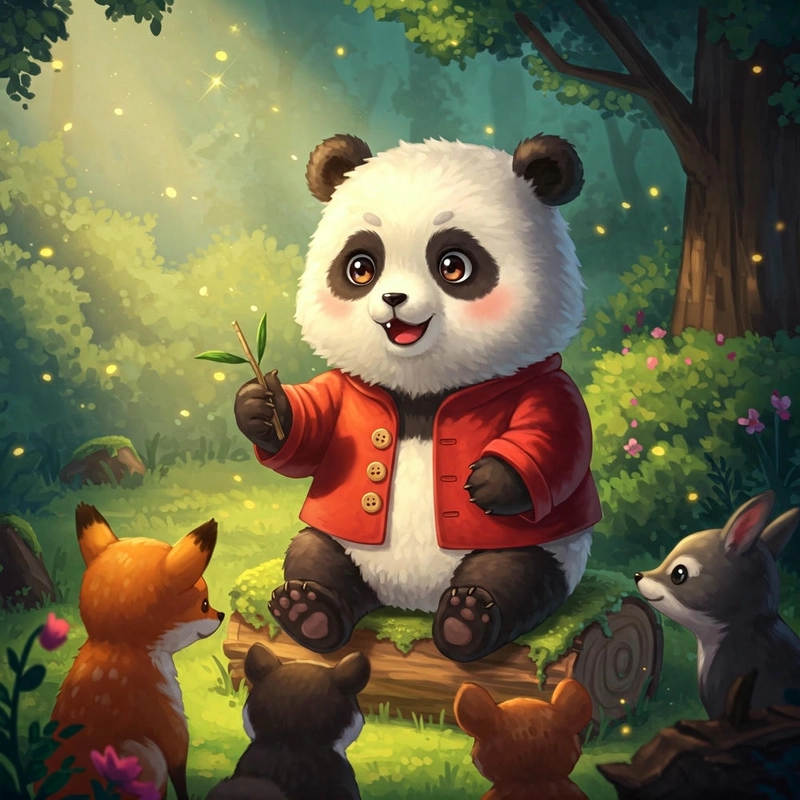 Hình ảnh gấu trúc chibi đáng yêu