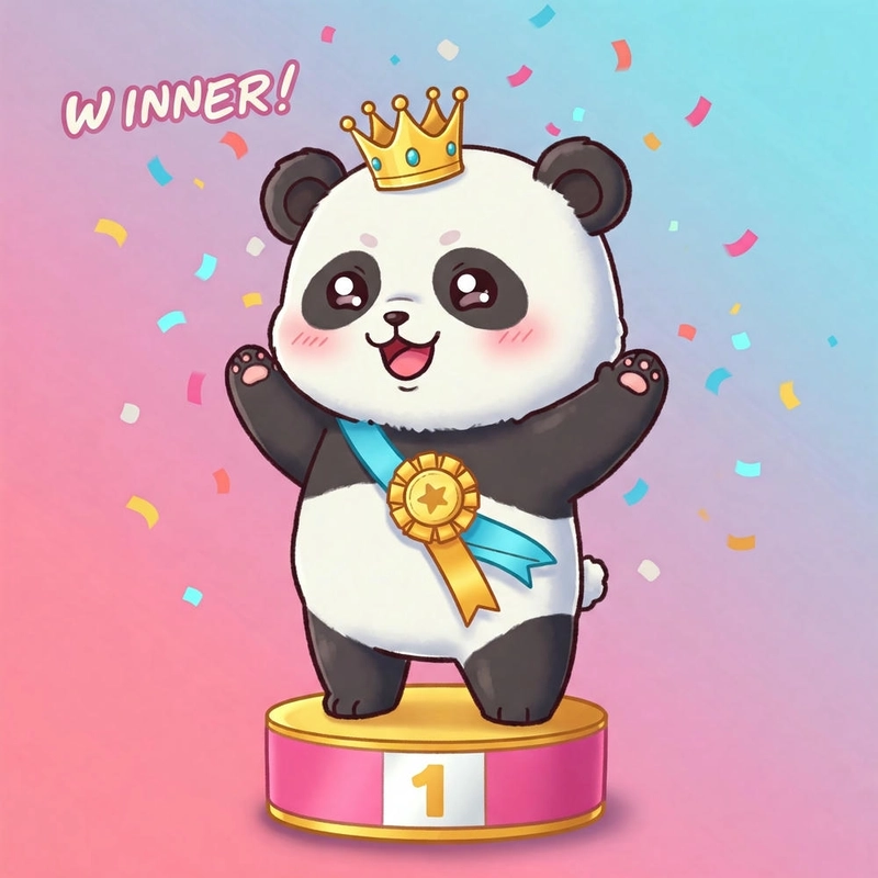 Ảnh gấu trúc cute tươi sáng