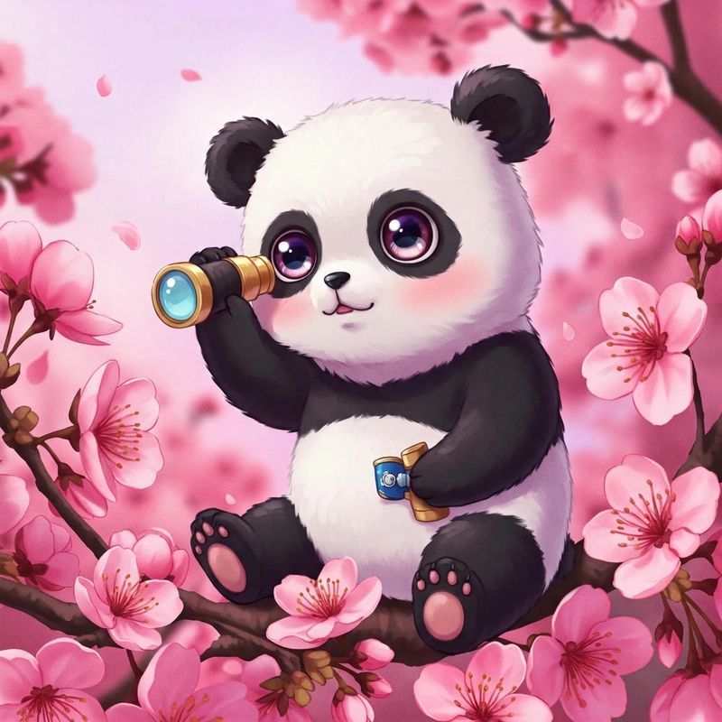 Hình chibi gấu trúc dễ thương
