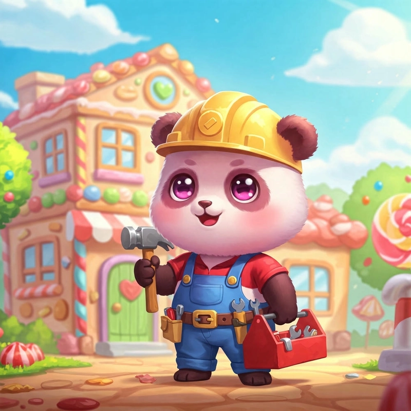 Gấu trúc cute chibi ngọt ngào