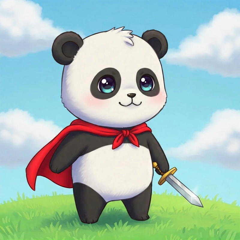 Gấu trúc chibi cute