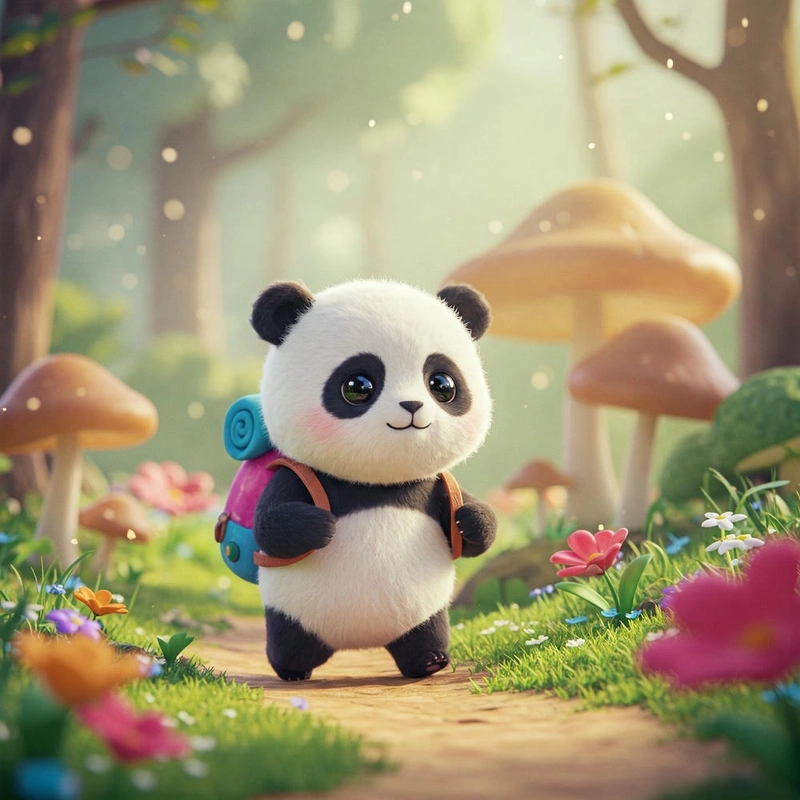 Chibi gấu trúc đáng yêu