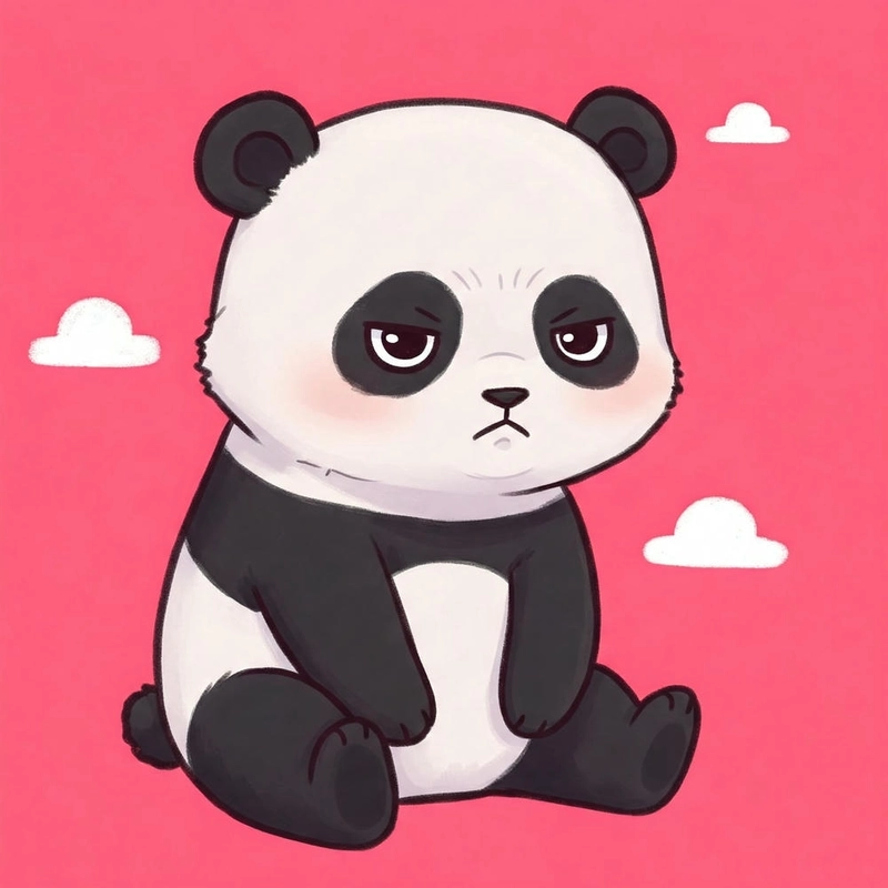 Gấu trúc đỏ chibi dễ thương