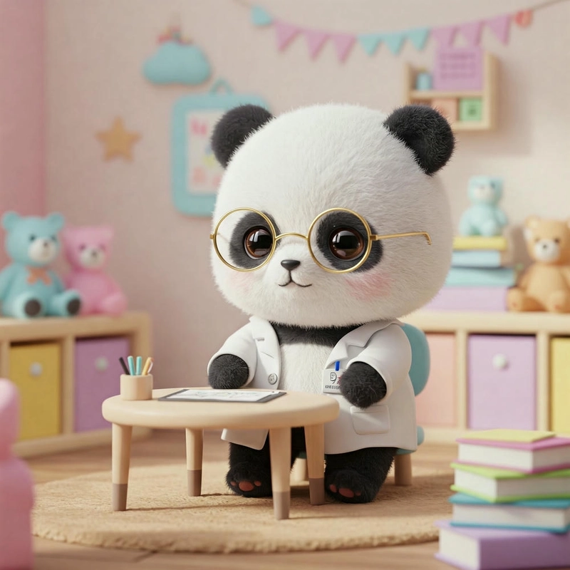 Gấu trúc dễ thương chibi
