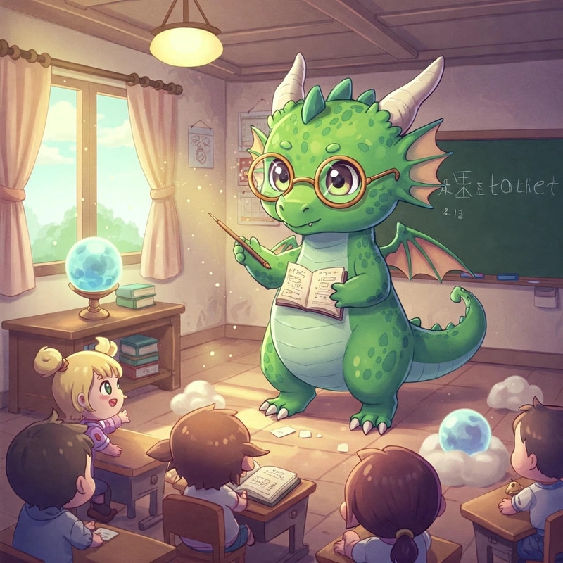 Hình vẽ rồng chibi cute