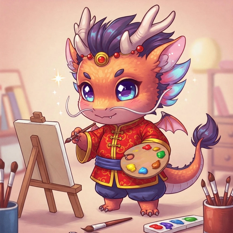 Ảnh chibi rồng đáng yêu