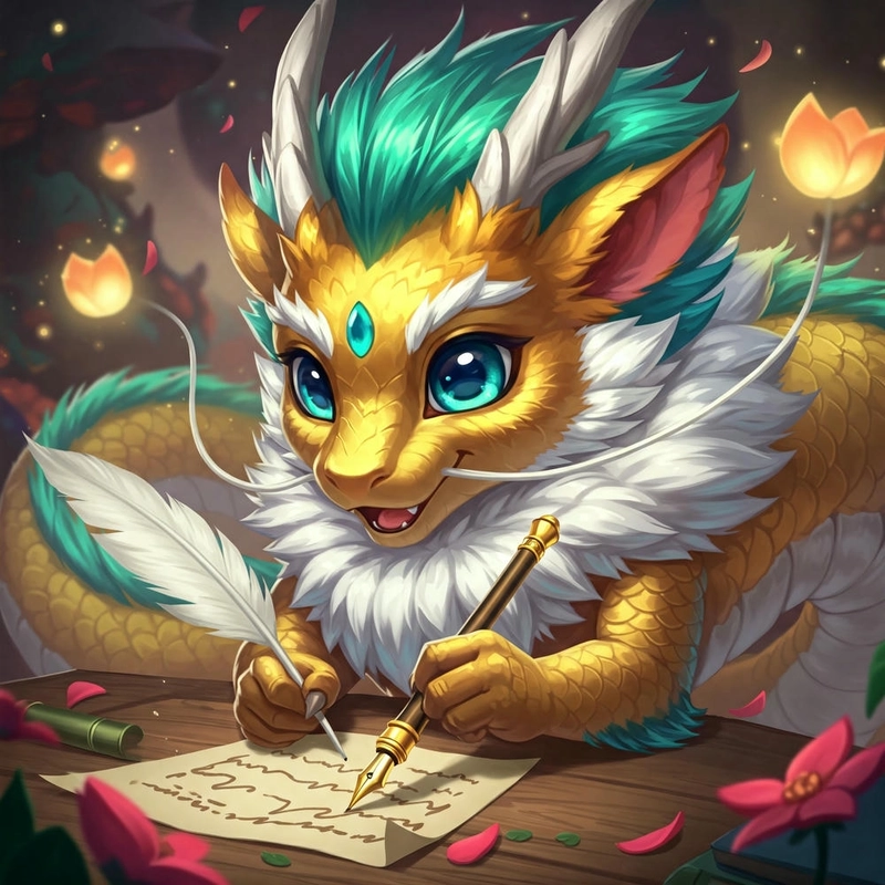 Ảnh rồng cute phong cách chibi