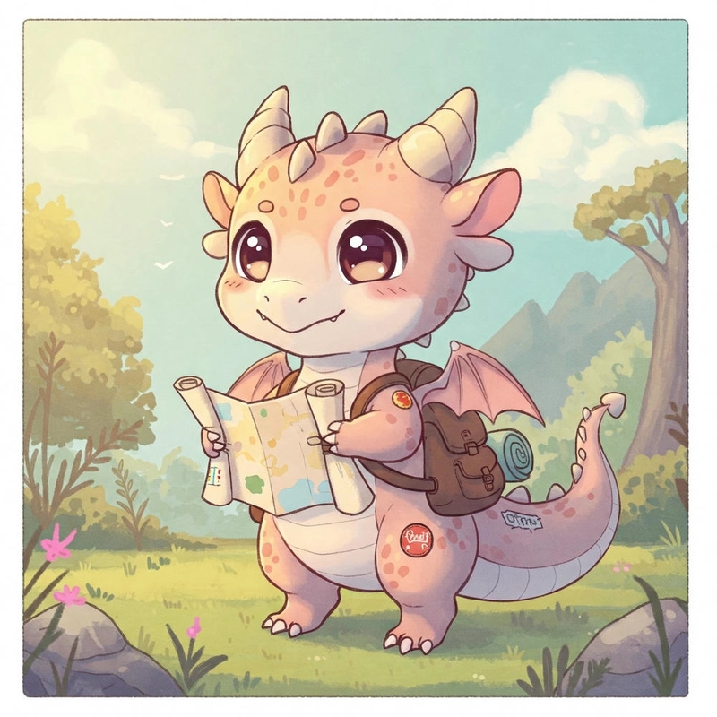 Rồng chibi đáng yêu