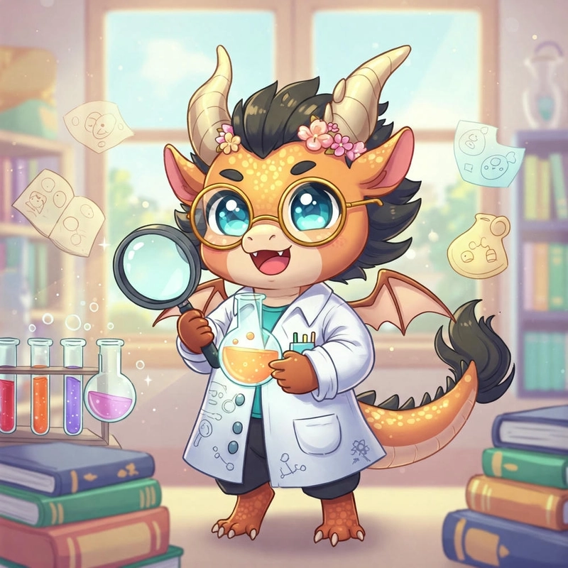 Hình rồng dễ thương chibi