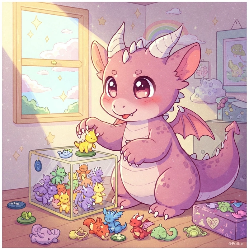 Ảnh con rồng phong cách chibi