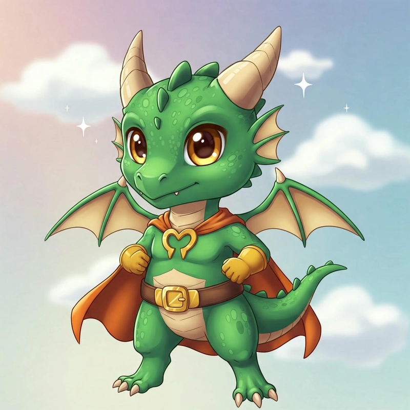Ảnh rồng chibi đáng yêu