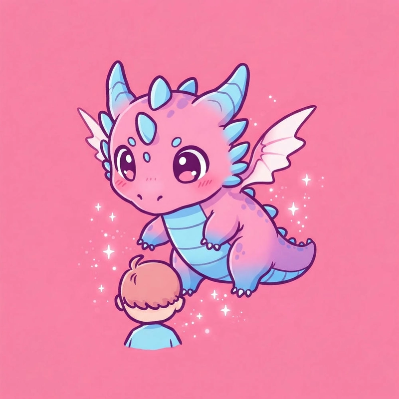 Hình ảnh rồng mini chibi cute