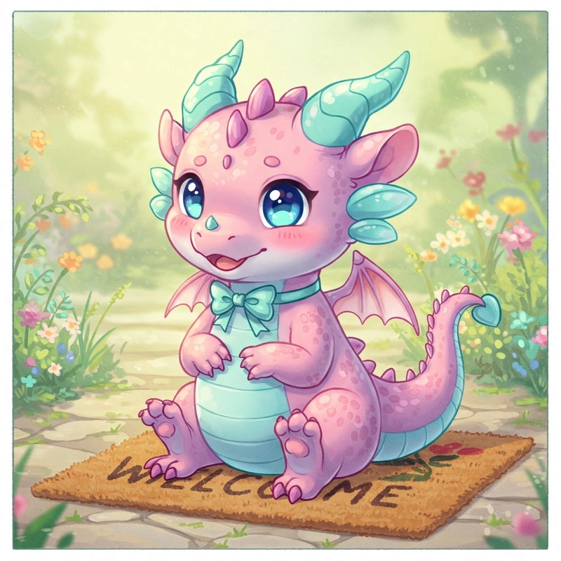 Hình ảnh chibi rồng cute độc đáo