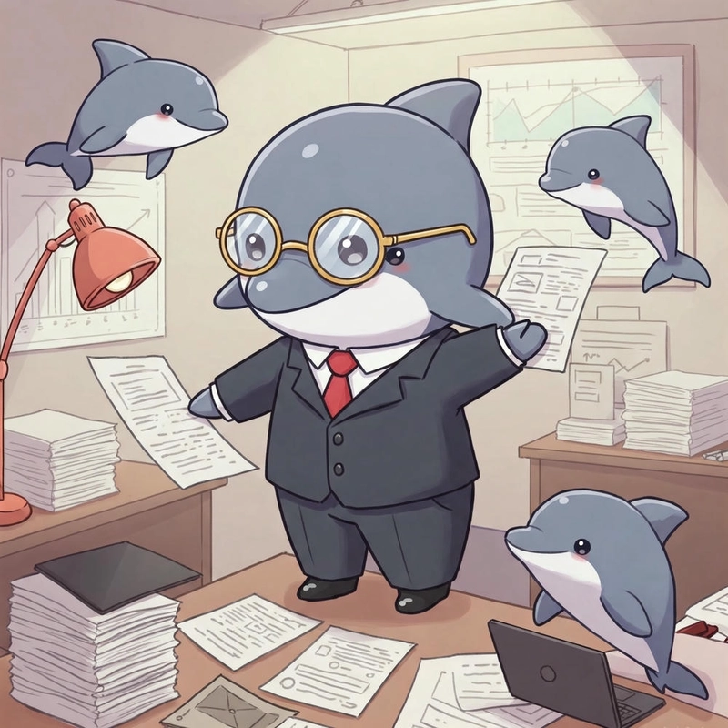 Hình cá heo chibi đáng yêu