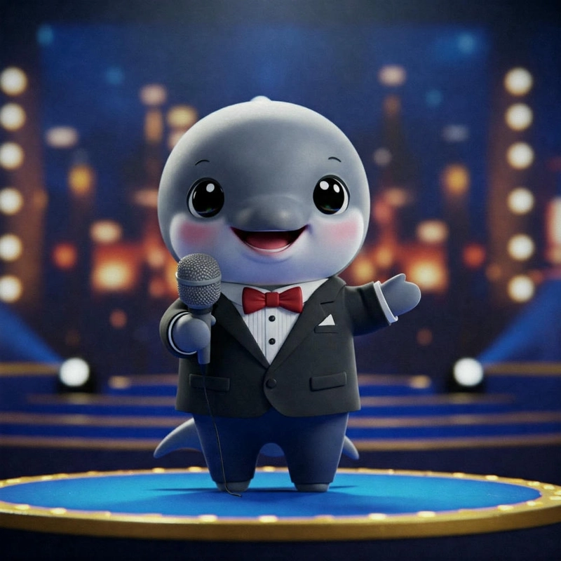 Cá heo chibi dễ thương