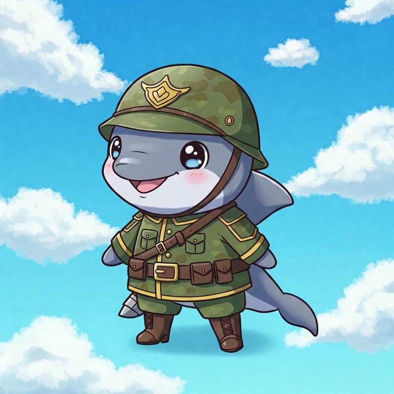 Cá heo chibi đáng yêu