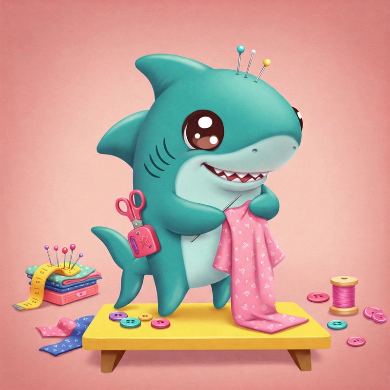 Cá mập chibi siêu đáng yêu