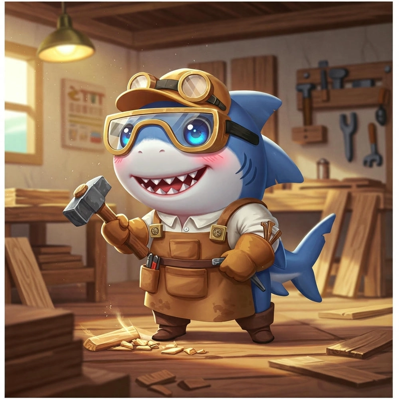 Ảnh cá mập chibi dễ thương
