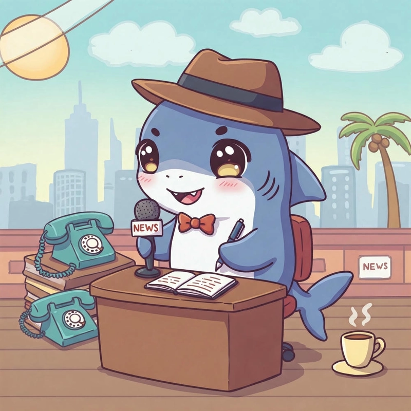 Hình cá mập vẽ theo phong cách chibi