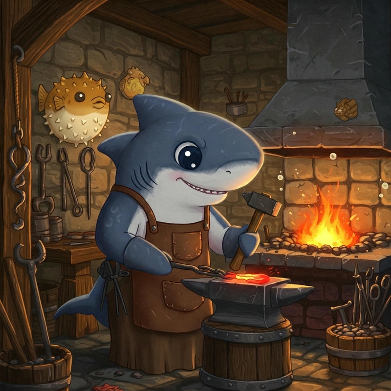 Cá mập chibi đáng yêu