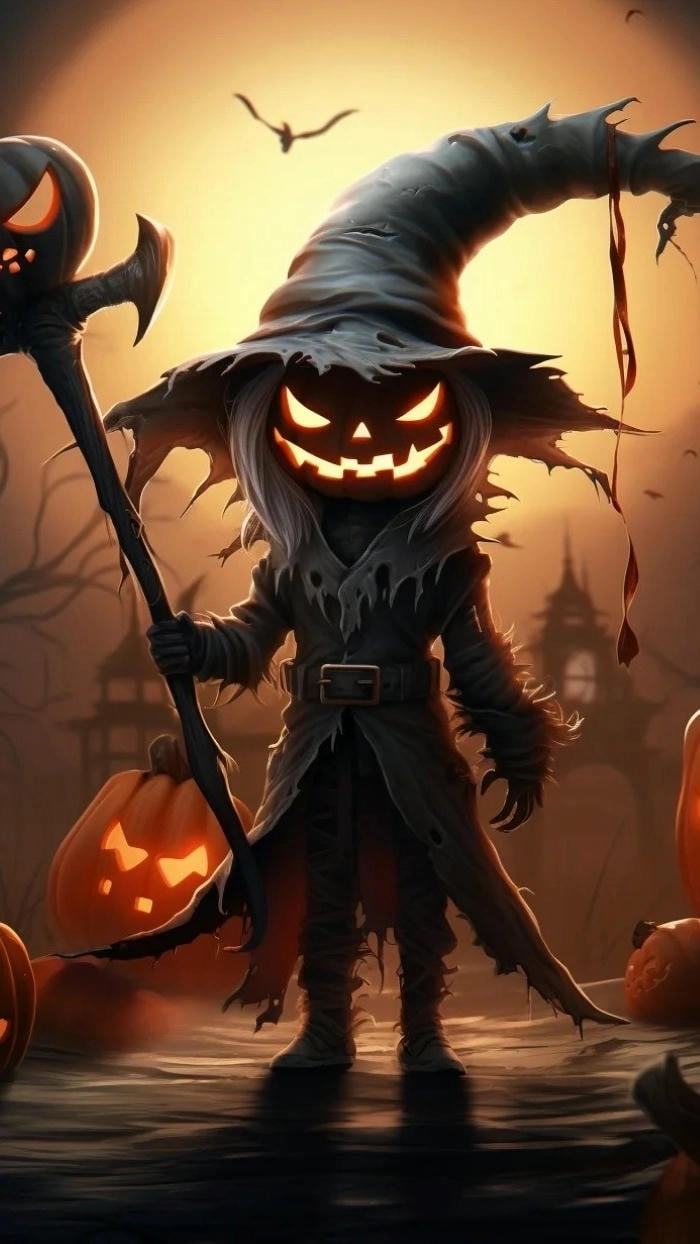 Hình nền Halloween anime cute