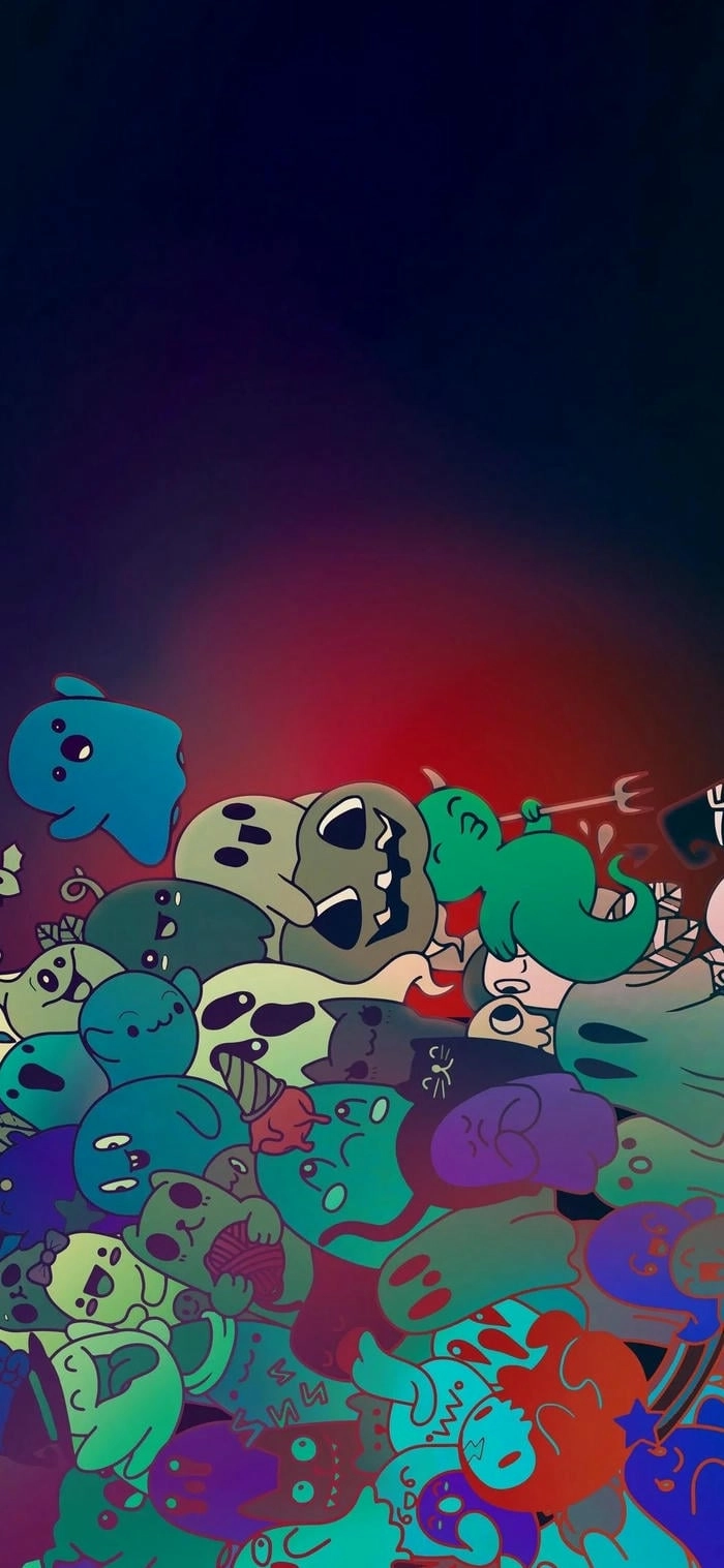 Background Halloween cute cho điện thoại