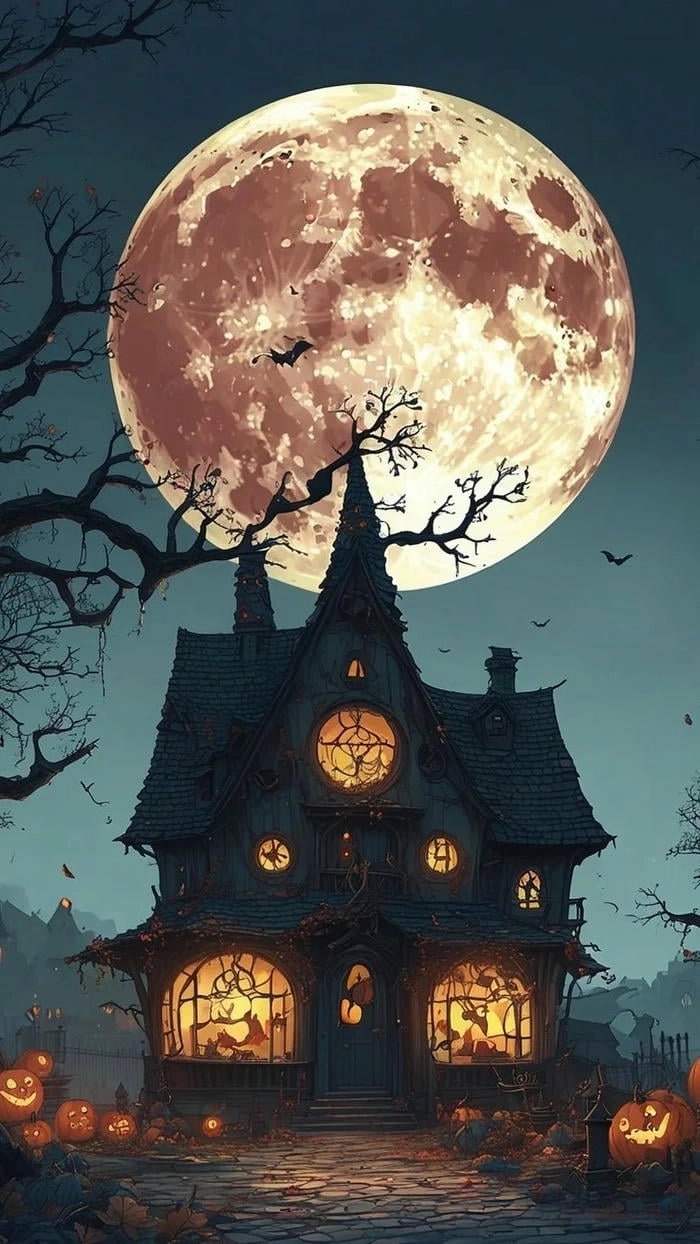 Hình nền điện thoại cute chủ đề Halloween