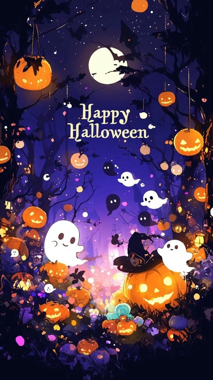 Hình nền dễ thương chủ đề Halloween