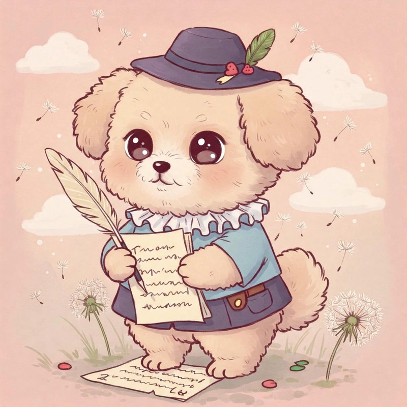Chibi chó con ngộ nghĩnh