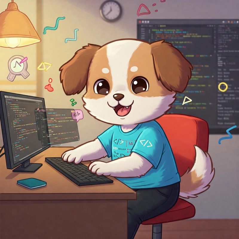 Vẽ chó con chibi