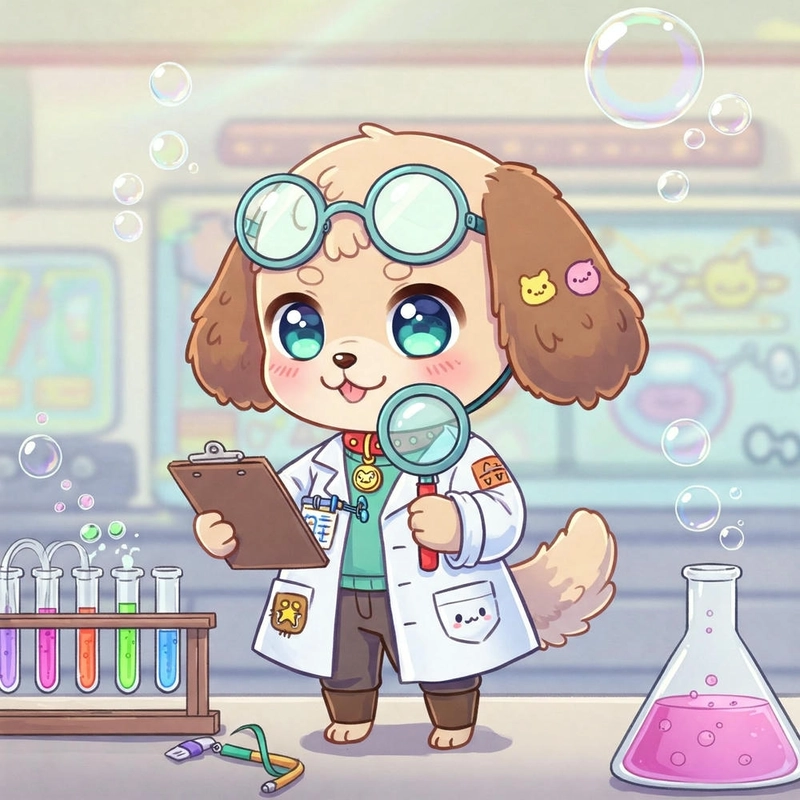 Con chó nhỏ chibi dễ thương