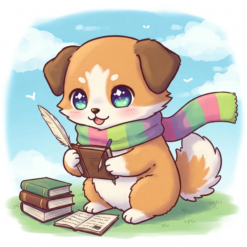 Hình ảnh chó chibi đáng yêu