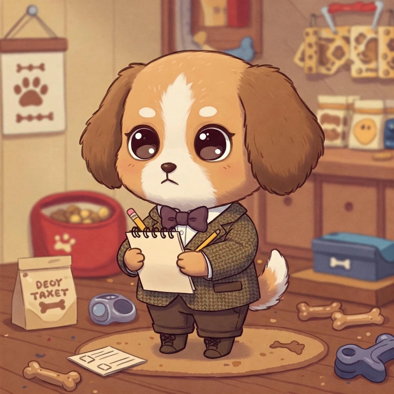 Hình vẽ chó con chibi dễ thương