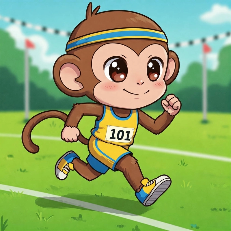 Vẽ con khỉ chibi dễ thương