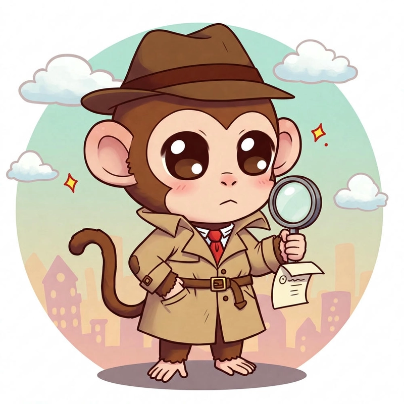 con khỉ phong cách chibi